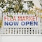 Signmission Flea Market Now Open, 24 Inch x 72 Inch, Vinyl Banner B-72-30635 - alternate 3