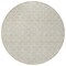 Homeroots 8' Beige And Ivory Round Geometric Washable Indoor Outdoor Area Rug 596161 - alternate 7