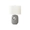Monarch Specialties Lighting, 26"h, Table Lamp, Grey Ceramic, Ivory / Cream Shade, Contemporary, Modern I 9675 - alternate 1