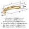 Amerock Parabolic 3-3/4 inch (96mm) Center-to-Center Champagne Bronze Cabinet Pull, 10PK 10VMP37346CZ - alternate 4