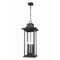 Z-Lite Tiberius 6 Light Outdoor Chain Mount Ceiling Fixture, Black, 12 In W x 31.5 In H 5017CHXL-BK - alternate 1
