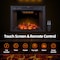 Edendirect 35.63-in W Black Wall mount LED Wall-mount Electric Fireplace with Remote Control Included ZR-EF33T - alternate 9