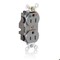 Leviton Straight Blade Receptacle, 5-15R, 15 A, 125V AC, Surface Mount, Isolated Ground M8200-IGG - alternate 1
