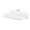 Smarty Had A Party 11" x 16" White Rectangular with Groove Rim Plastic Serving Trays (24 Trays), 24PK 7914-CASE - alternate 7