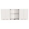 Homeroots 59in Natural White and Brown Wood Kitchen Island Set With Storage 519054 - alternate 6