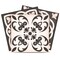 Homeroots 7" X 7" Charcoal And White Mosaic Peel And Stick Removable Tiles 390786 - alternate 1