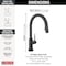 Delta Trinsic VoiceIQ Single-Handle Pull-Down Kitchen Faucet with Touch2O Technology 9159TV-BL-DST - alternate 5