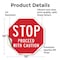 Signmission Stop Proceed with Caution, 10 Inch X 10 Inch, Vinyl Decal OC-D-10-15 - alternate 4