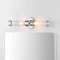 Jonathan Y Cecil 23" 2-Light Tall Cylinder Iron/Striped Glass Modern Mid-Century LED Vanity, Chrome JYL3538A - alternate 11