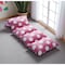 Homeroots 26" Pink and White Microfiber Polka Dots Pouf Cover 546281 - alternate 1