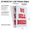 Signmission We Sell Boxes, Plastic Signs Only 24 Inch x 36 Inch, Corrugated Plastic, 2PK CSB-2436-2PACK-We Sell Boxes - alternate 2