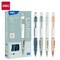 Deli Arris Retractable Ballpoint 0.7mm, Assorted Ink, Soft Grip, 12PK EQ18-BL - alternate 1