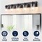 Jonathan Y Irving 36" 5-Light Seeded Glass/Iron Modern Contemporary LED Vanity Light, Black JYL7620B - alternate 10