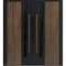 Vdomdoors Aluminum Double Doors Dekton 0163 Venezia Noce Entry Door Painted (W72xH80) Left hand Inswing DEKTON0163DEXD-VEN-W72xH80-LH-I - alternate 1