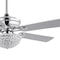 Jonathan Y Cammy 52" 3-Light Traditional Transitional Iron LED CEILING FAN, Chrome JYL9710A - alternate 11