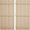 Ekena Millwork Rustic Four Board Spaced Board-n-Batten Sandblasted Faux Wood Shutters, 23 1/2"W x 62"H SHUBSS23X62SDPR - alternate 1