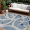 Homeroots 10' X 14' Gray Abstract Washable Indoor Outdoor Area Rug 599129 - alternate 1