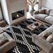 World Rug Gallery Southwestern Geometric Area Rug 7 ft 10 in x 10 ft Black WR92BLACK8X10 - alternate 1