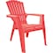 Adams Mfg Chair Kids Adirondack Cherry Red Polypropylene Frame Adirondack 8460-26-3731 - alternate 3
