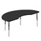 Correll Kidney HPL Activity Table, 72 in W, 36 in L, 19 in to 29 in H, Particleboard, Black Granite A3672-KID-07 - alternate 1