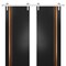 Sartodoors Sturdy Double Barn Door with Hardware Planum 1010 Black 48x84 (2* 24x84) Solid Core Modern Interior PLANUM1010DB-S-BLK-48 x 84 (2* 24x84) - alternate 1