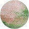 Homeroots 8' Pink And Green Round Abstract Washable Indoor Outdoor Area Rug 604817 - alternate 6