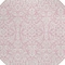 Homeroots 8' Pink And Ivory Round Damask Washable Indoor Outdoor Area Rug 595183 - alternate 3
