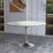Leisuremod Round 47.24 in W, 29.35 in L, Sintered Stone/Stainless Steel, White VT23BS-48WS - alternate 6