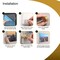 Azar Displays Floating Acrylic Gallery Wall Frame Set, 1" Stand off, Gold, 3PK 105704-GLD - alternate 6