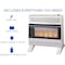 Procom Heating Liquid Propane Ventless Infrared Plaque Heater with Base Feet, 25,000 BTU, T-Stat Control ML250TPA-B - alternate 3