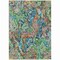 Homeroots 5' X 8' Orange And Teal Blue Abstract Washable Indoor Outdoor Area Rug 588457 - alternate 8