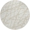 Homeroots 8' Ivory And Beige Round Abstract Washable Indoor Outdoor Area Rug 614361 - alternate 7