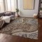 Homeroots 9' X 12' Brown Beige And Tan Floral Medallion Washable Indoor Outdoor Area Rug 603177 - alternate 6