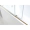 Kingston Brass 60" Acrylic Alcove Left-Hand Drain Tub with Right Sliding Tub Door, White/Brushed Brass KVTAP603622L7 - alternate 4