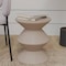 Leisuremod Aura Modern Side Table - Double Hourglass Design, ABS Plastic, Indoor/Outdoor Use AST15IV - alternate 8