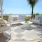 Homeroots 8' Ivory Brown And Gray Round Geometric Washable Indoor Outdoor Area Rug 593602 - alternate 5