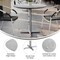 Flash Furniture 31.25" Round Outdoor Tabletop, Gray Faux Concrete, Seamless Surface Technology, 22x22 Silver X Base ST-RD31-CMGY-T2222S-GG - alternate 8