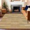 Homeroots 8' X 10' Wheat Beige And Gold Striped Washable Indoor Outdoor Area Rug 615485 - alternate 8