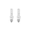 Bulbrite 20W T3 Bulbs with Candelabra Screw Base E12 Light Bulb, Clear, 2700K, 2PK 861342 - alternate 1