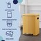 Happimess Marco Rectangular 10.6-Gallon Double Bucket Trash Can with Soft-Close Lid, Daffodil Yellow HPM1005L - alternate 6
