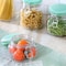 Martha Stewart 5 Piece Glass Canister Set with Jadeite Green Lids 120089.05R - alternate 4
