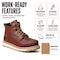 Handpoint Mens 6 in Soft Toe Work Boots-Lightweight Water Resistant Leather Boots, Slip Resistant, 7 VCK3036D-7 - alternate 6