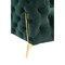 Homeroots 97" Green Velvet Sofa With Gold Legs 480926 - alternate 5