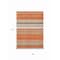 Homeroots 8' X 10' Coral Ivory And Gray Striped Washable Indoor Outdoor Area Rug 614806 - alternate 9