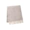 Homeroots 55" X 70" Chestnut Cotton Blend Woven Plush Throw Blanket with Fringe 632927 - alternate 5
