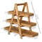 Vintiquewise 3-Tier Wooden Tray Farmhouse Inspired Cupcake Stand Dessert Platter Pastry Holder Appetizer QI004774 - alternate 9