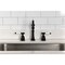 Kingston Brass Double-Handle Widespread Kitchen Faucet, Matte Black KB1790BPLLS - alternate 4