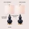 Jonathan Y Anya 20.5" Mini Glass Table Lamp, Navy, 2PK JYL1028F-SET2 - alternate 4
