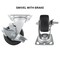 Hyw Products Heavy Duty Caster 4in Plastic Wheel, Swivel with Brake 40-40S-A1-HP-TB - alternate 3