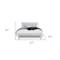 Homeroots Modern Luxurious White Queen Bed With Padded Headboard  Led Lightning 383862 - alternate 6